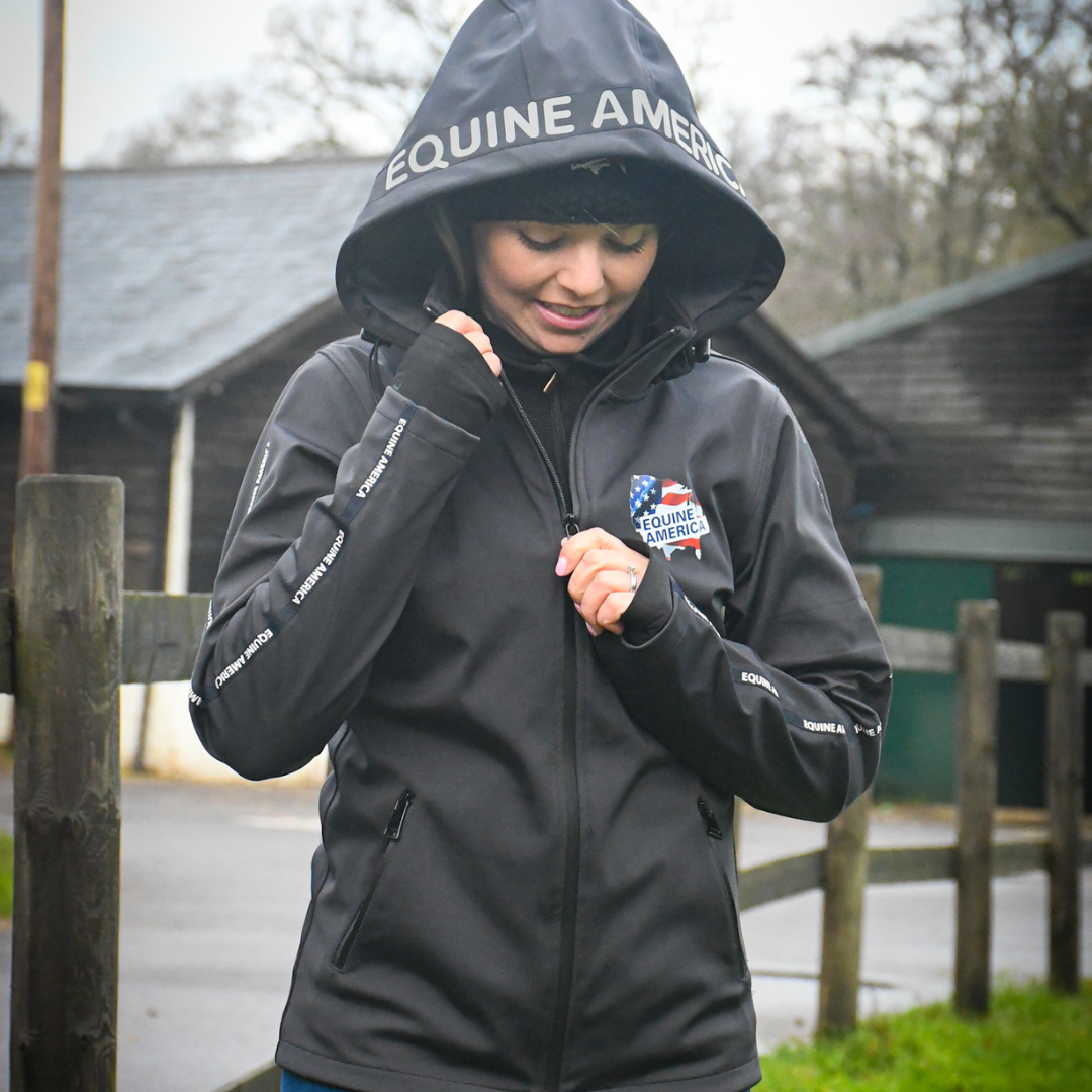 Womens waterproof top jacket with hood